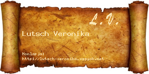 Lutsch Veronika névjegykártya